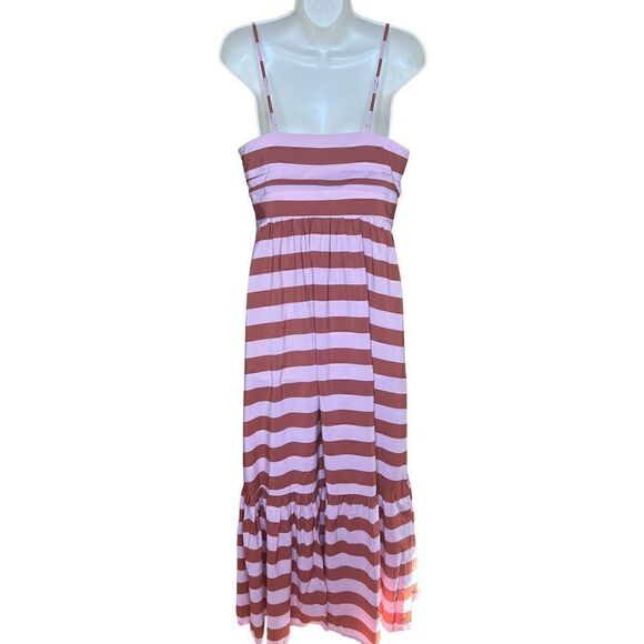 ALC Laurel Maxi Dress in Rust & Lavender Stripe NWT Size 8 - Picture 8 of 10